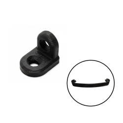 ESCUADRA SOPORTE MANILLA PASAMANOS PLASTICO NEGRA C/U. SKU CZH763-3D